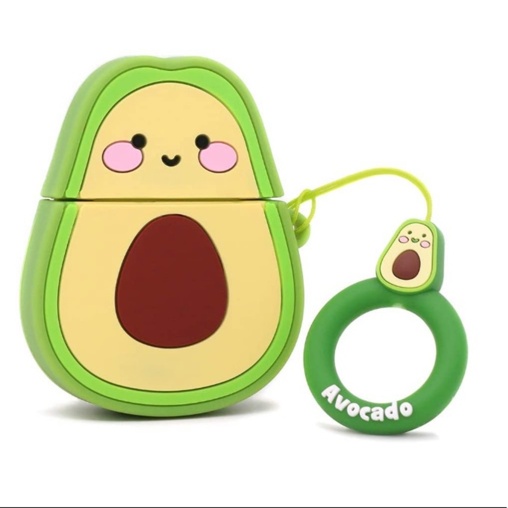 NWT AirPods case avocado silicone